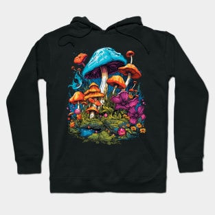 Cottagecore Aesthetic Mushrooms And flowers Hoodie